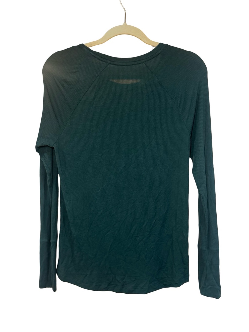 aerie Long Sleeve Ribbed Crewneck Top